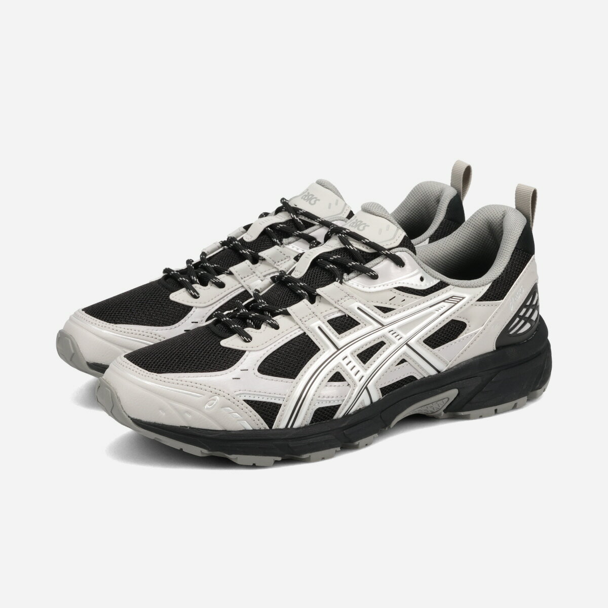 ASICS SPORTSTYLE GEL-NUNOBIKI アシックス スポーツスタイル ゲル ヌノビキ メンズ レディース スニーカー ローカット BLACK/CEMENT GREY グレー 1203A536-004