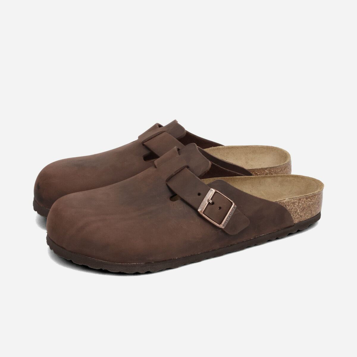乐天商城 - BIRKENSTOCK BOSTON OILED LEATHER -REGULAR- ビルケンシュトック ボストン オイルドレザー レギュラーフィット メンズ サンダル HABANA ブラウン BKS-860131