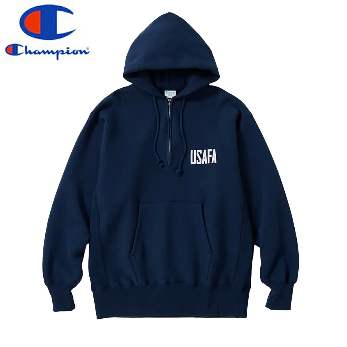 CHAMPION TRUE TO ARCHIVES REVERSE WEAVE (R) HALF ZIP HOODED SWEATSHIRT チャンピオン トゥ...