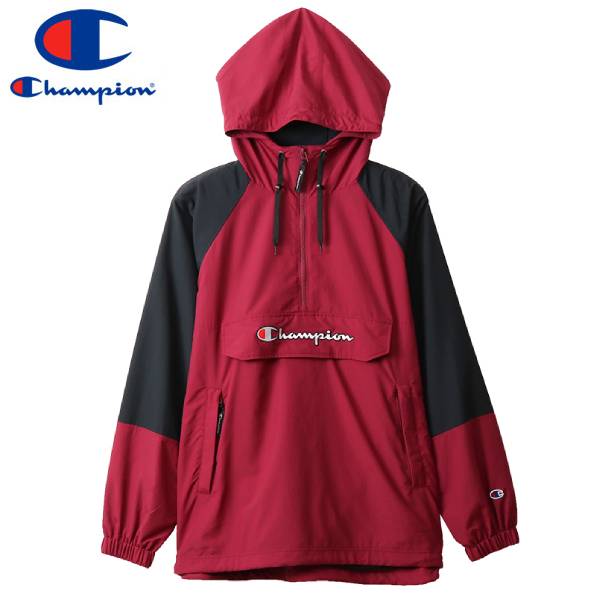 楽天SELECT SHOP LOWTEX【お買い物マラソンSALE】 15時迄のご注文で即日発送可 CHAMPION ANORAK PARKA 【ACTION STYLE】 チャンピオン アクションスタイル アノラック パーカー BURGUNDY c3-r603-109