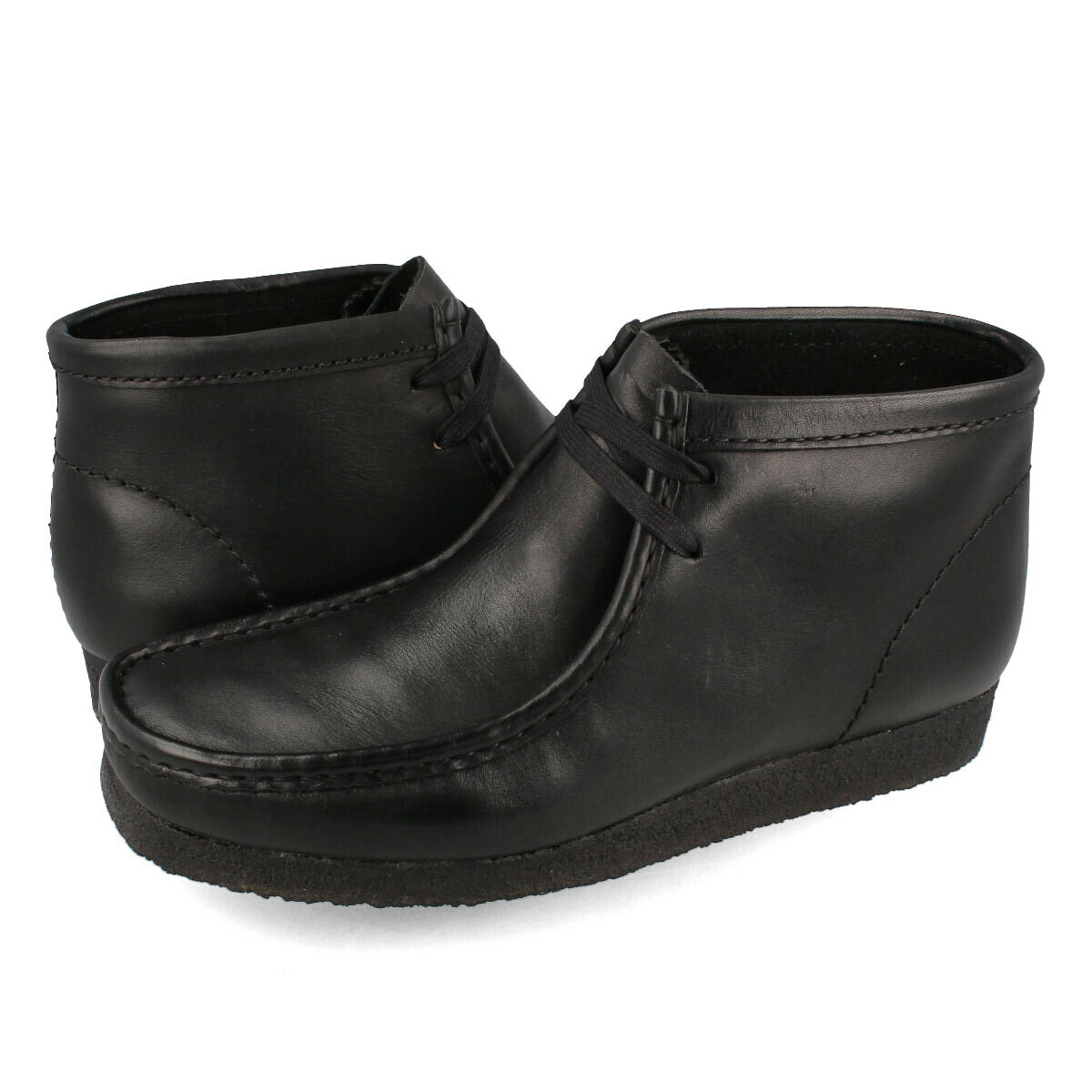 【プライスダウン】 15時迄のご注文で即日発送可 CLARKS WALLABEE BOOT クラークス ワラビー ブーツ BLACK 26155512