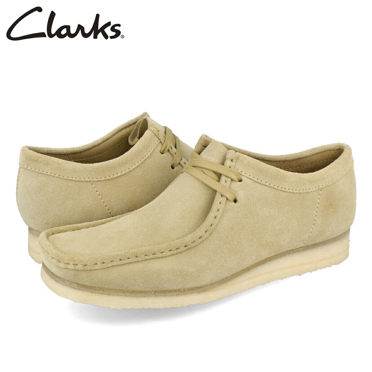  15時迄のご注文で即日発送可 CLARKS WALLABEE クラークス ワラビー メンズ カジュアル シューズ モカシン MAPLE SUEDE メープル スエード 26155515