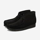 【プライスダウン】 15時迄のご注文で即日発送可 CLARKS WALLABEE BOOT クラークス ワラビー ブーツ メンズ カジュアル シューズ モカシン ブーツ BLACK SUEDE ブラック スエード 26155517