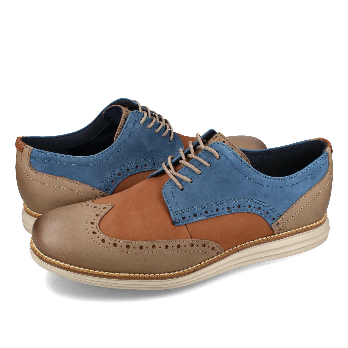  15時迄のご注文で即日発送可 COLE HAAN ORIGINALGRAND WINGTIP OXFORD コールハーン オリジナルグランド ウィングチップ オックスフォード メンズ スニーカー ローカット DARK SEQUOIA/IRISH COFFEE/ENSIGN BLUE ブラウン c38428