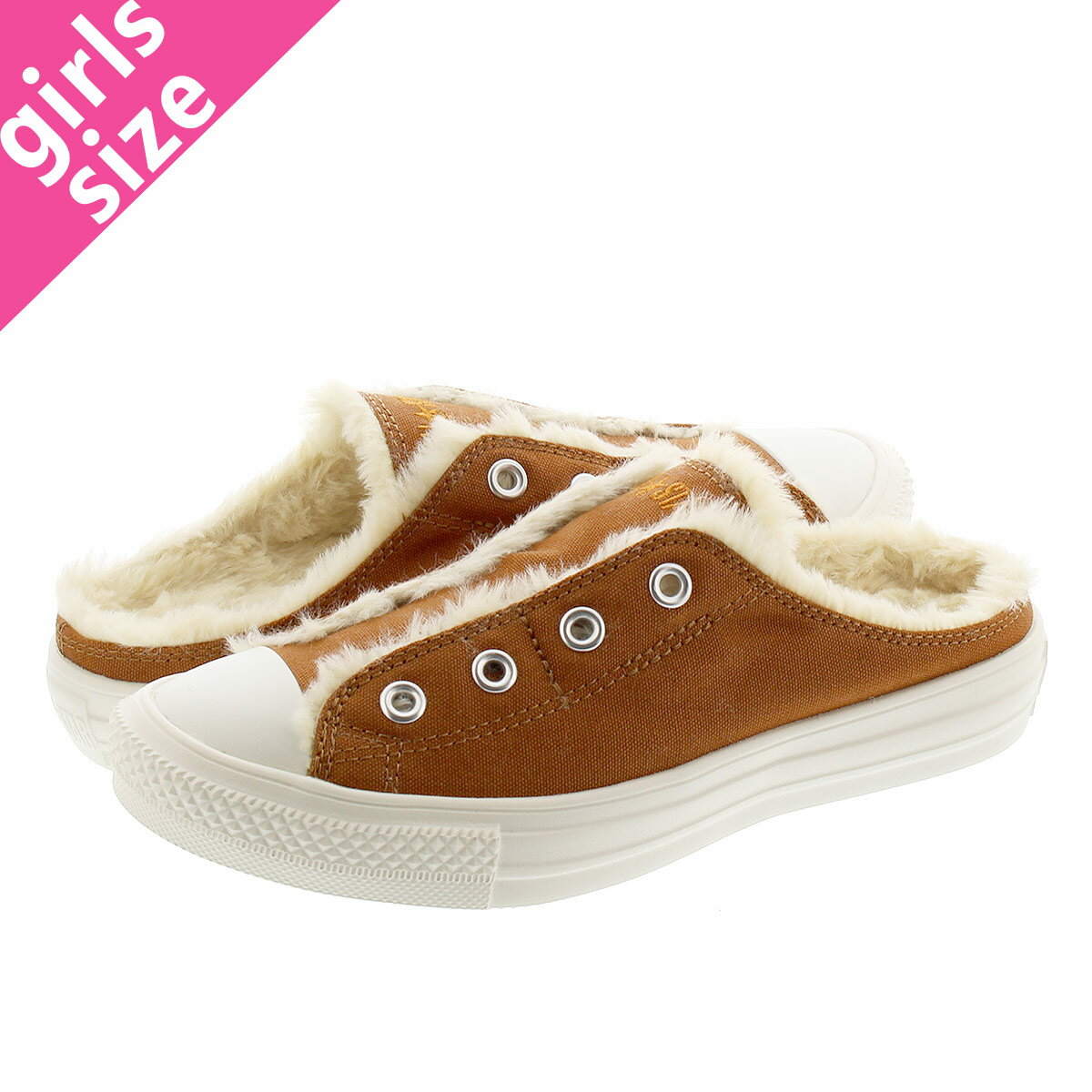 【毎日がお得！値下げプライス】CONVERSE ALL STAR LIGHT BOA MULE SLIP OX コンバース オールスター ライト ボア ミュール スリップ OX BROWN 31303160