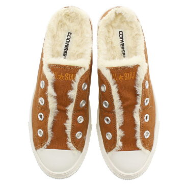 【毎日がお得!値下げプライス】CONVERSE ALL STAR LIGHT BOA MULE SLIP OX コンバース オールスター ライト ボア ミュール スリップ OX BROWN 31303160