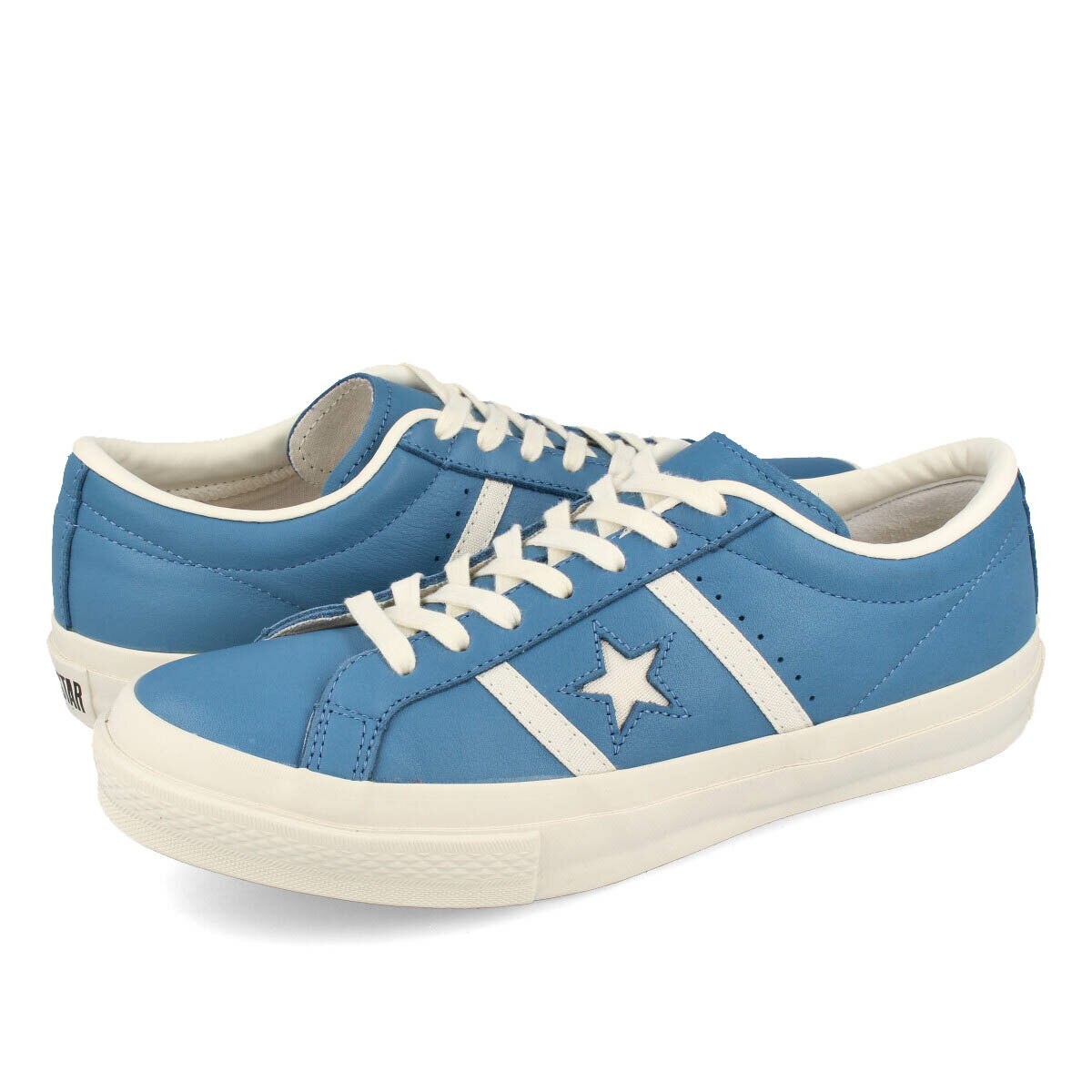 【毎日がお得！値下げプライス】CONVERSE STAR&BARS LEATHER コンバース スター&バーズ レザー DUSTY BLUE 35200350