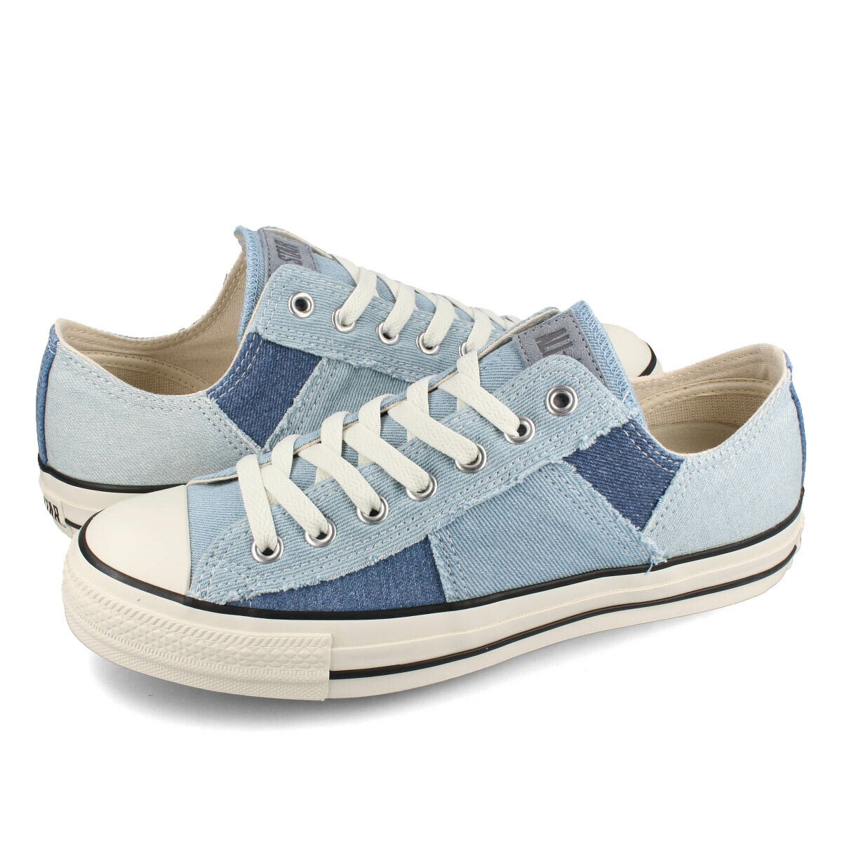 15時迄のご注文で即日発送可 CONVERSE ALL STAR (R) DENIM PATCHWORK OX コンバース オールスター (R) デニム パッチワーク OX メンズ レディース ローカット LIGHT BLUE ブルー 31308910