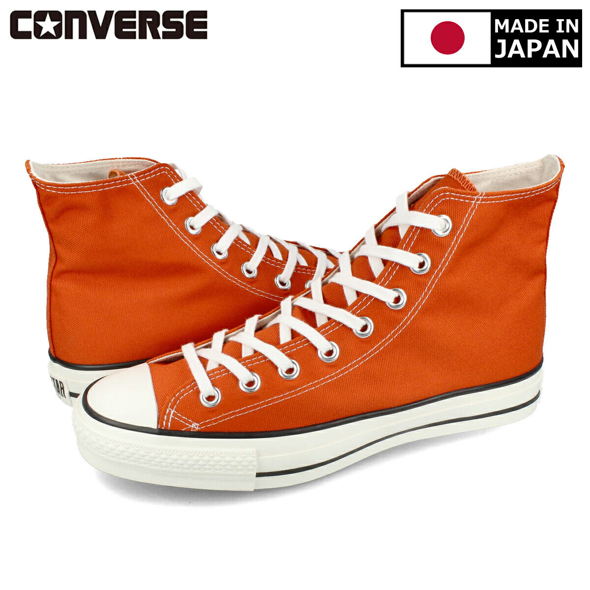 楽天SELECT SHOP LOWTEX15時迄のご注文で即日発送可 CONVERSE CANVAS ALL STAR J HI コンバース キャンバス オールスター J HI メンズ レディース ハイカット DEEP ORANGE オレンジ 31309710