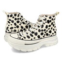 楽天SELECT SHOP LOWTEX【プライスダウン】 15時迄のご注文で即日発送可 CONVERSE ALL STAR （R） TREKWAVE ANIMALFUR HI コンバース オールスター （R） トレックウエーブ アニマルファー HI メンズ レディース スニーカー ハイカット DALMATIAN ホワイト 31310231