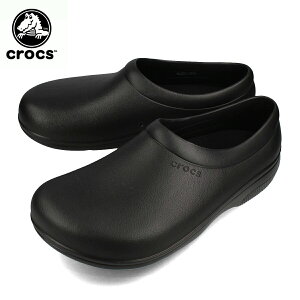 【お買い物マラソンSALE】 15時迄のご注文で即日発送可 CROCS ON THE CLOCK WORK SLIPON クロックス オン ザ クロック ワーク スリップオン サンダル シューズ メンズ レディース BLACK 205073