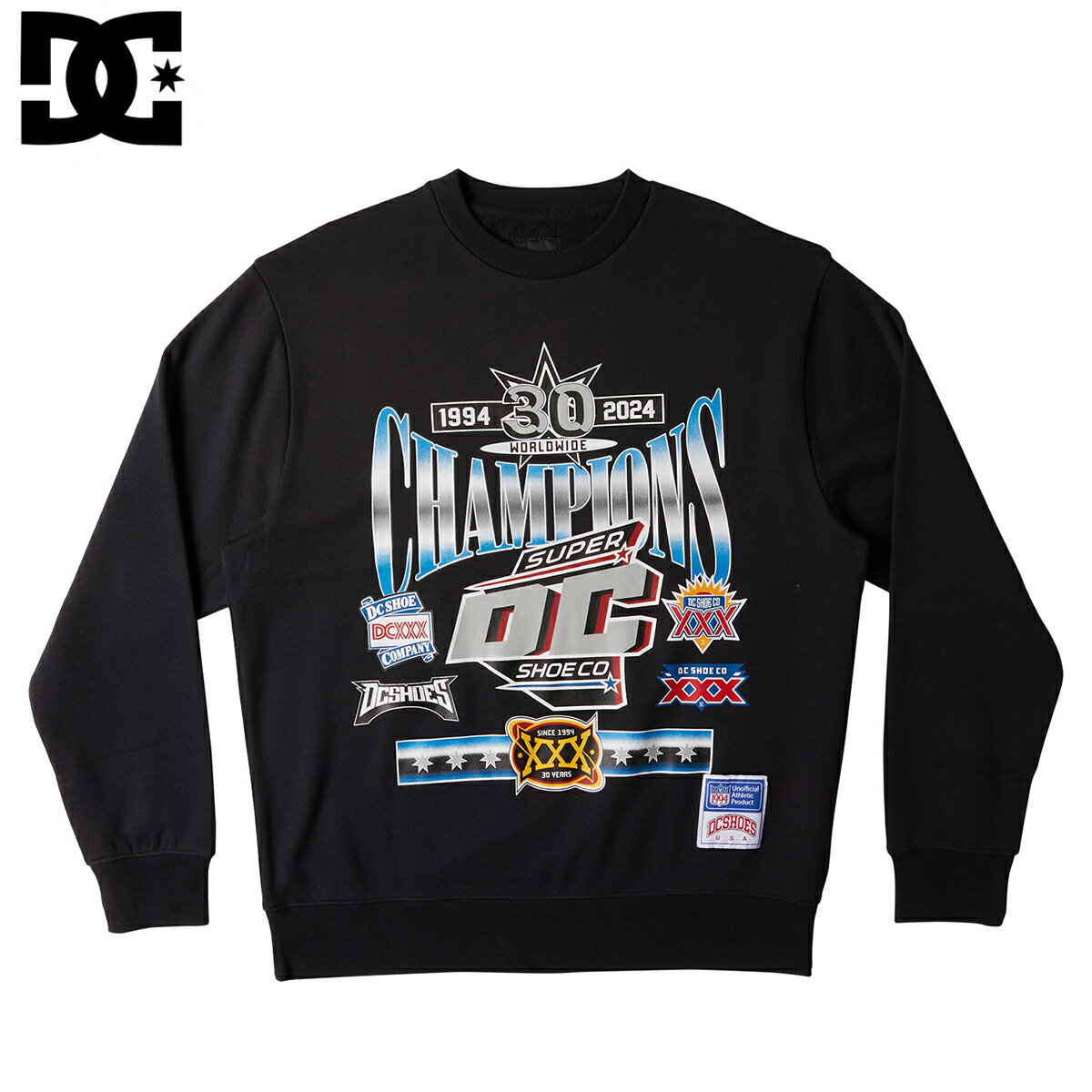 ��70%OFF�� DC SHOES OLD CHAMPS CREW �ǥ������� ���塼�� ������� ������ ���롼 ��� ��ǥ����� �ȥ졼�ʡ� BLACK...
