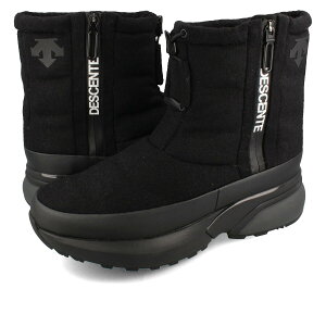 【プライスダウン】 15時までのご注文で即日発送 DESCENTE ACTIVE WINTER BOOTS デサント アクティブ ウィンター ブーツ メンズ レディース ユニセックス MELTON BLACK メルトン ブラック DM1UJD10BB MBK 【2022年秋冬モデル】