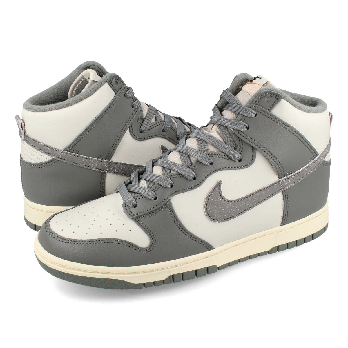 15時迄のご注文で即日発送可 NIKE DUNK HI RETRO SE VNTG ナイキ ダンク ハイ レトロ SE ヴィンテージ LIGHT BONE/TUMBLED GREY dm0582-001