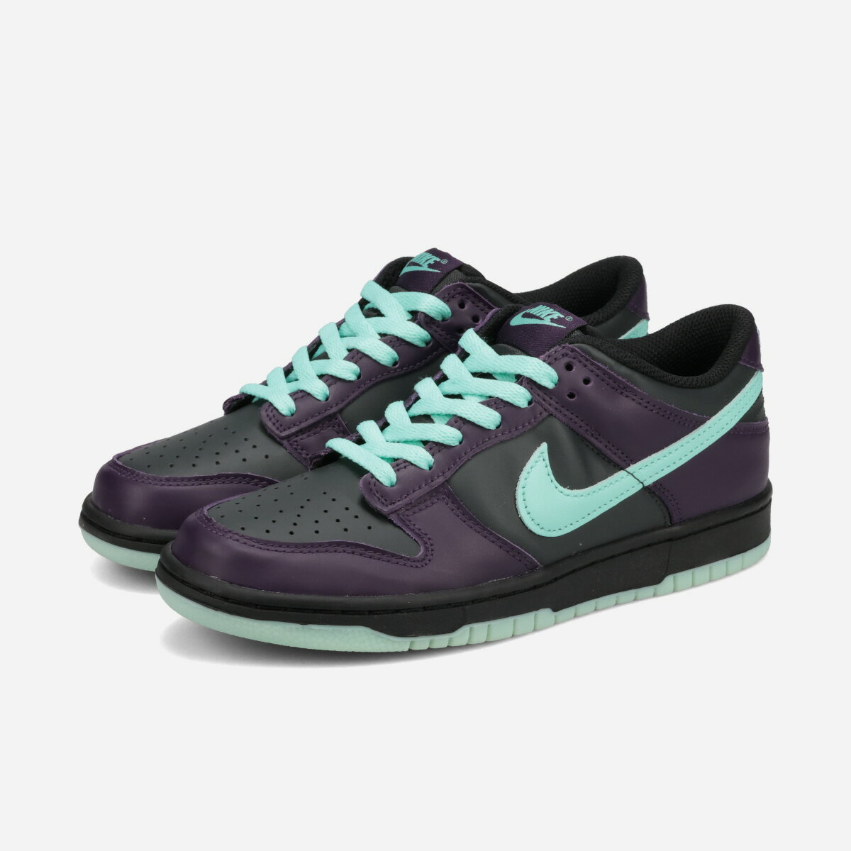 Rakuten - NIKE DUNK LOW GS -WIZARD- ナイキ ダンク ロー GS -ウィザード- 海外限定 日本未発売モデル レディース スニーカー ローカット SMOKE GREY/ARTISAN TEAL/GRAND PURPLE パープル FB9109-013