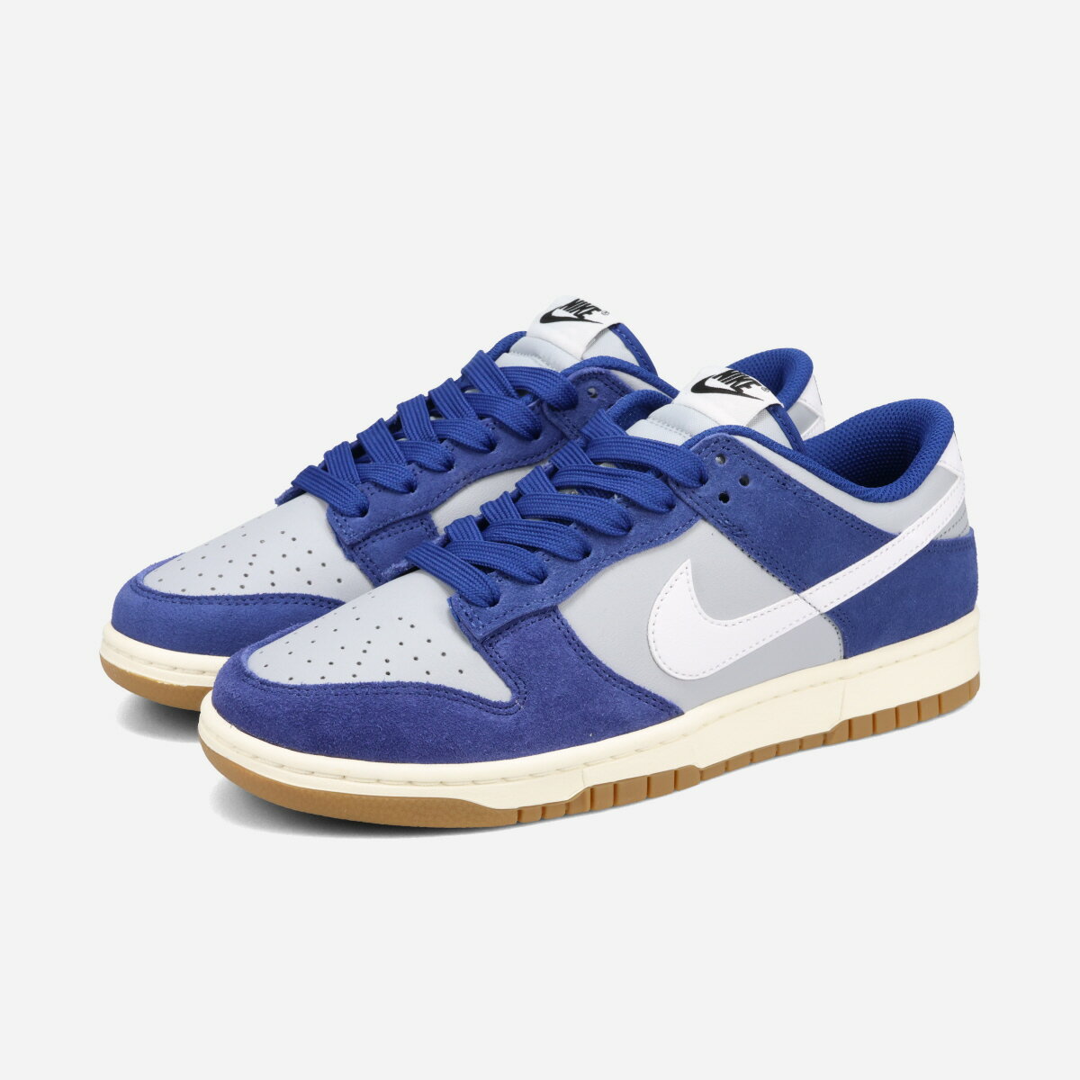 乐天商城 - NIKE DUNK LOW RETRO SE ナイキ ダンク ロー レトロ SE メンズ スニーカー ローカット WOLF GREY/DEEP ROYAL BLUE/SAIL/WHITE ブルー IB6399-003
