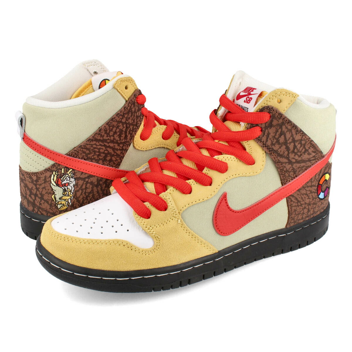 15時迄のご注文で即日発送可 NIKE SB x COLOR SKATES DUNK HIGH PRO ISO 【KEBAB AND DESTROY】 ナイキ SB カラー スケート ダンク ハイ プロ ISO TOPAZ GOLD/CHILI RED CZ2205-700