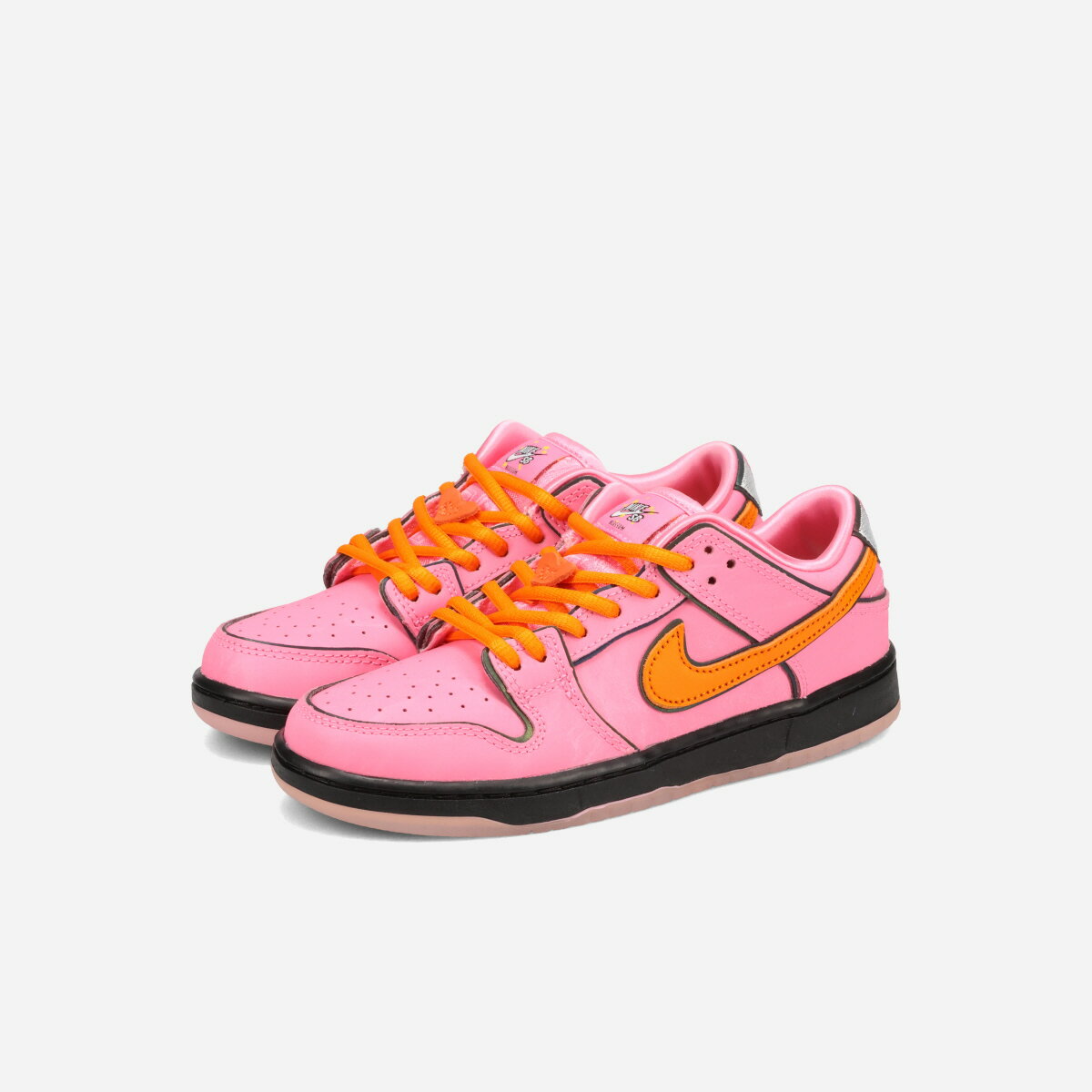 乐天商城 - NIKE SB DUNK LOW PRO QS PS -POWERPUFF GIRLS- ナイキ SB ダンク ロー プロ QS PS -パワーパフ ガールズ- キッズ 子ども スニーカー ローカット LOTUS PINK/DIGITAL PINK/MEDIUM SOFT PINK ピンク FZ3351-600