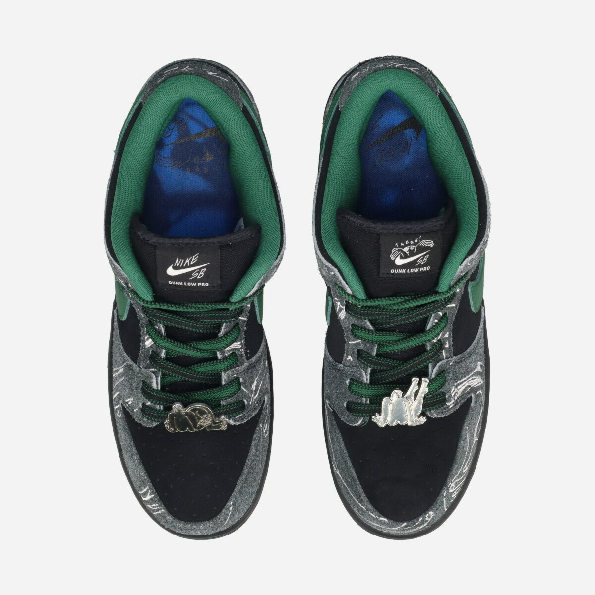 NIKE SB DUNK LOW PRO × THERE SKATEBOARDS ナイキ SB ダンク ロー プロ × ゼア スケートボード メンズ スニーカー ローカット BLACK/GORGE GREEN/SUMMIT WHITE ブラック HF7743-001