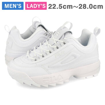 FILA DISRUPTOR II PREMIUM フィラ ディスラプター 2 プレミアム レディース スニーカー 厚底 WHITE/WHITE ホワイト 白 5VF80170P 100