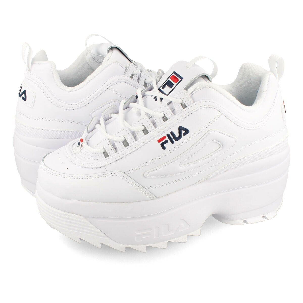 FILA DISRUPTOR II WEDGE WMNS フィラ ディスラプター 2 ウェッジ ウィメンズ WHITE/NAVY/RED F0425 0125