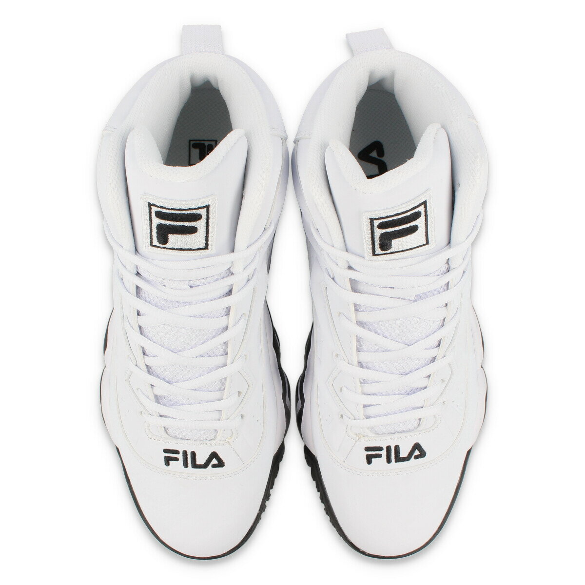 FILA MB MASHBURN フィラ MB マッシュバーン WHITE フィラスニーカー メンズ レディース ユニセックス バスケット シューズ バッシュ ハイカット ホワイト 白 定番モデル FHE102 005