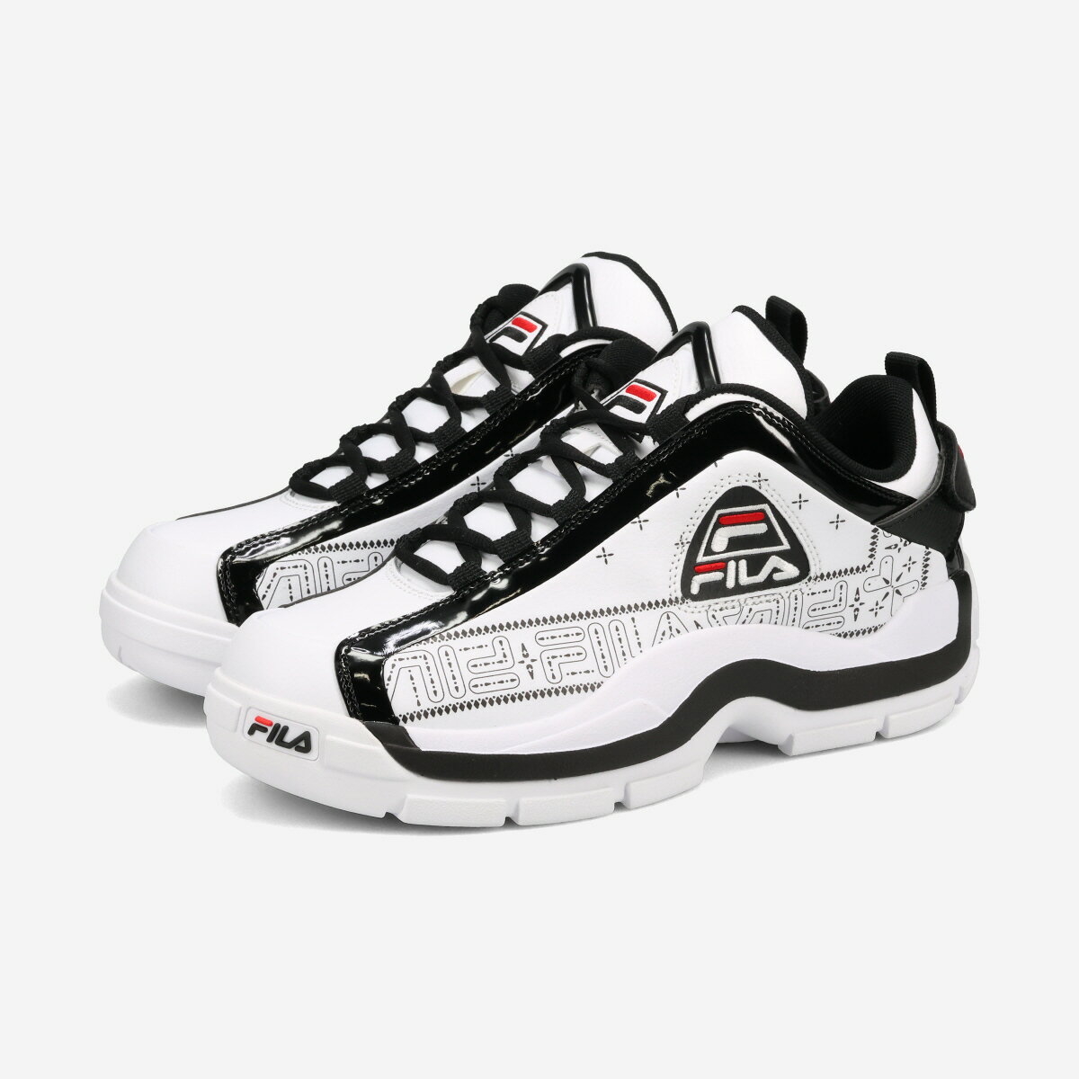 FILA GRANT HILL 2 LOW フィラ グラントヒル 2 ロー メンズ スニーカー ローカット PURE WHITE/BLACK/CHINESE RED ホワイト FM0101020-100