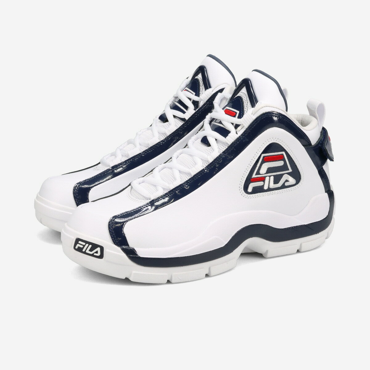 FILA GRANT HILL 2 フィラ グラントヒル 2 メンズ スニーカー ハイカット PURE WHITE/PEACOAT/CHINESE RED ホワイト FM0101023-100