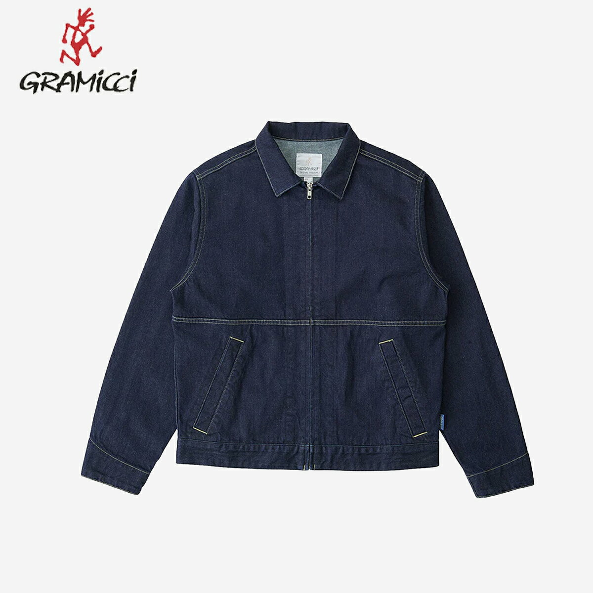  GRAMICCI JAPANESE SLUB DENIM JACKET グラミチ スラブ デニム ジャケット -日本製- メンズ レディース アウター INDIGO ネイビー G5FM-J027