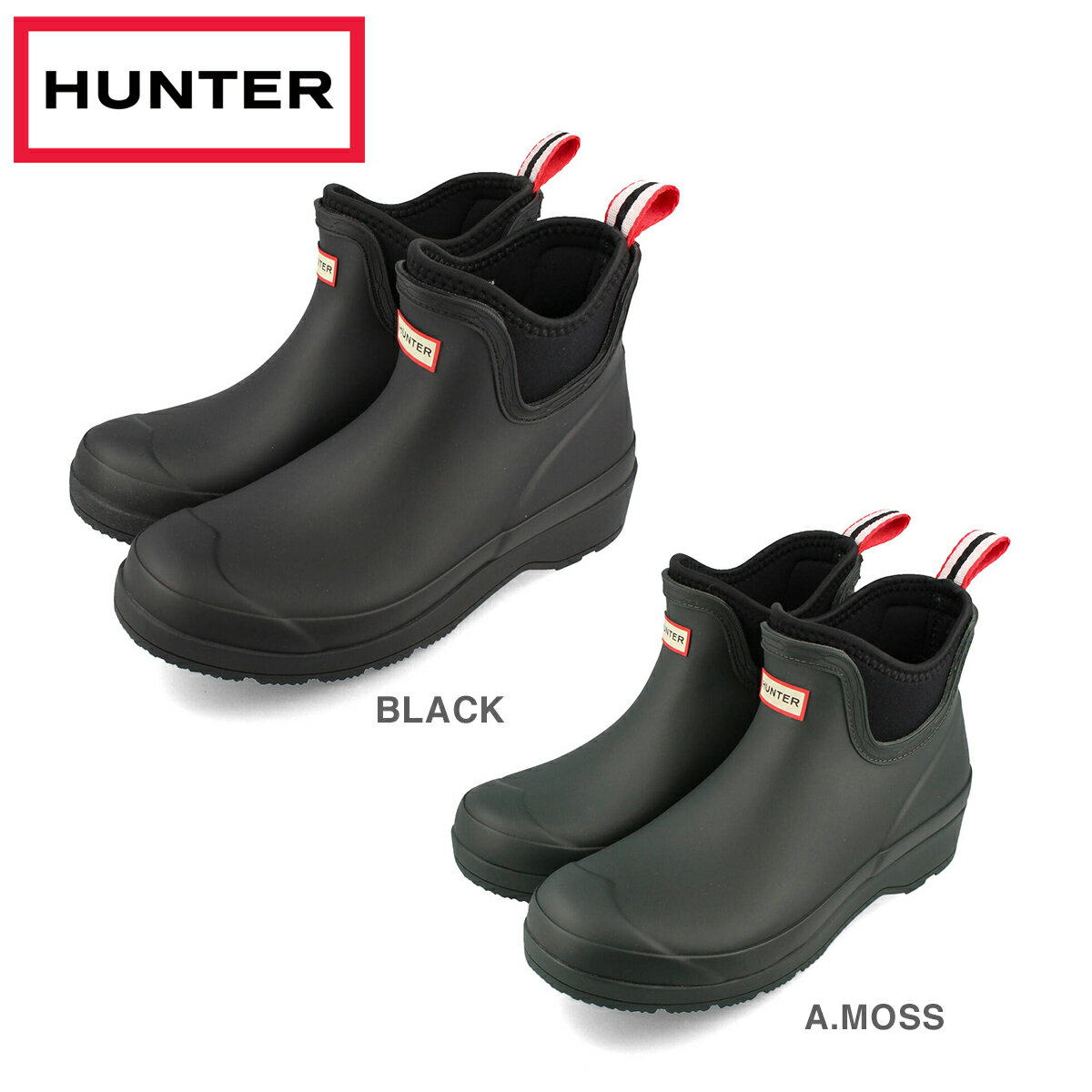  15時迄のご注文で即日発送可 HUNTER WOMENS PLAY CHELSEA NEOPRENE BOOT ハンター レディース プレイ チェイシー ネオプレン ブーツ WFS3020RMA-BLK/WFS3020RMA-ATM