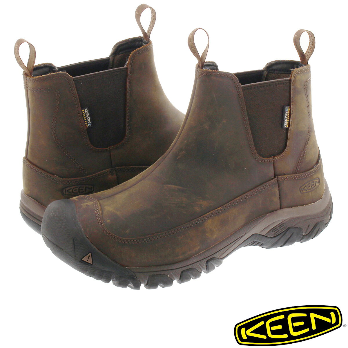 キーン サイドゴアブーツ メンズ 15時迄のご注文で即日発送可 KEEN ANCHORAGE BOOT III WP キーン アンカレッジ ブーツ 3 ウォータープルーフ DARK EARTH/MULCH 1017790