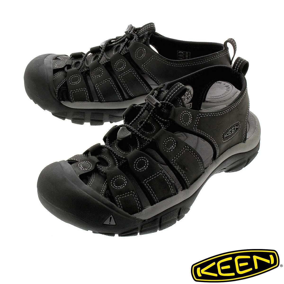 15Τʸ¨ȯ KEEN MEN NEWPORT ڥ󥺡   ˥塼ݡ BLACK/STEEL GREY 1022247