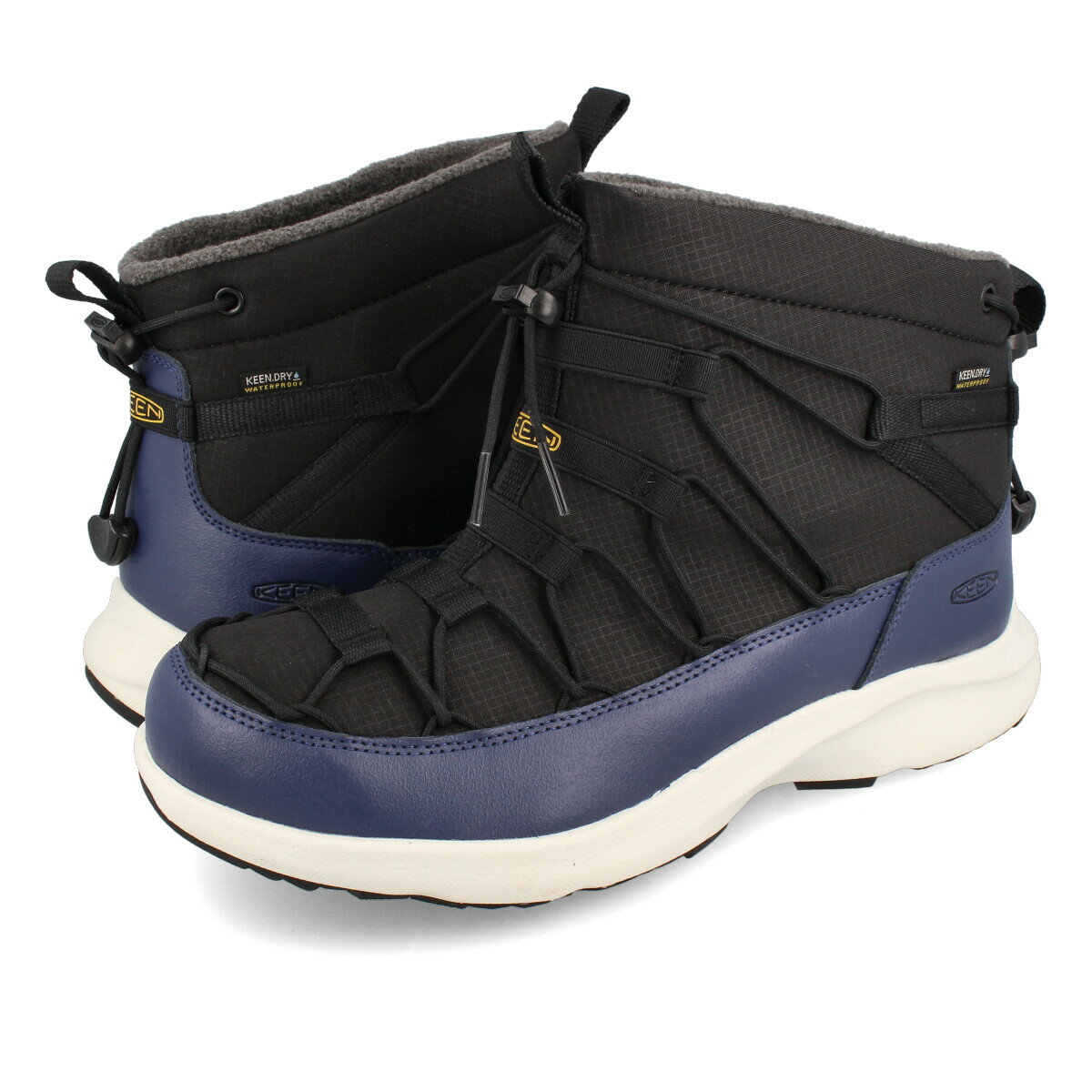  15時迄のご注文で即日発送可 KEEN MEN UNEEK SNK CHUKKA WP  キーン ユニーク スニーク チャッカ ウォータープルーフ BLACK/BLUE DEPTHS 1025446