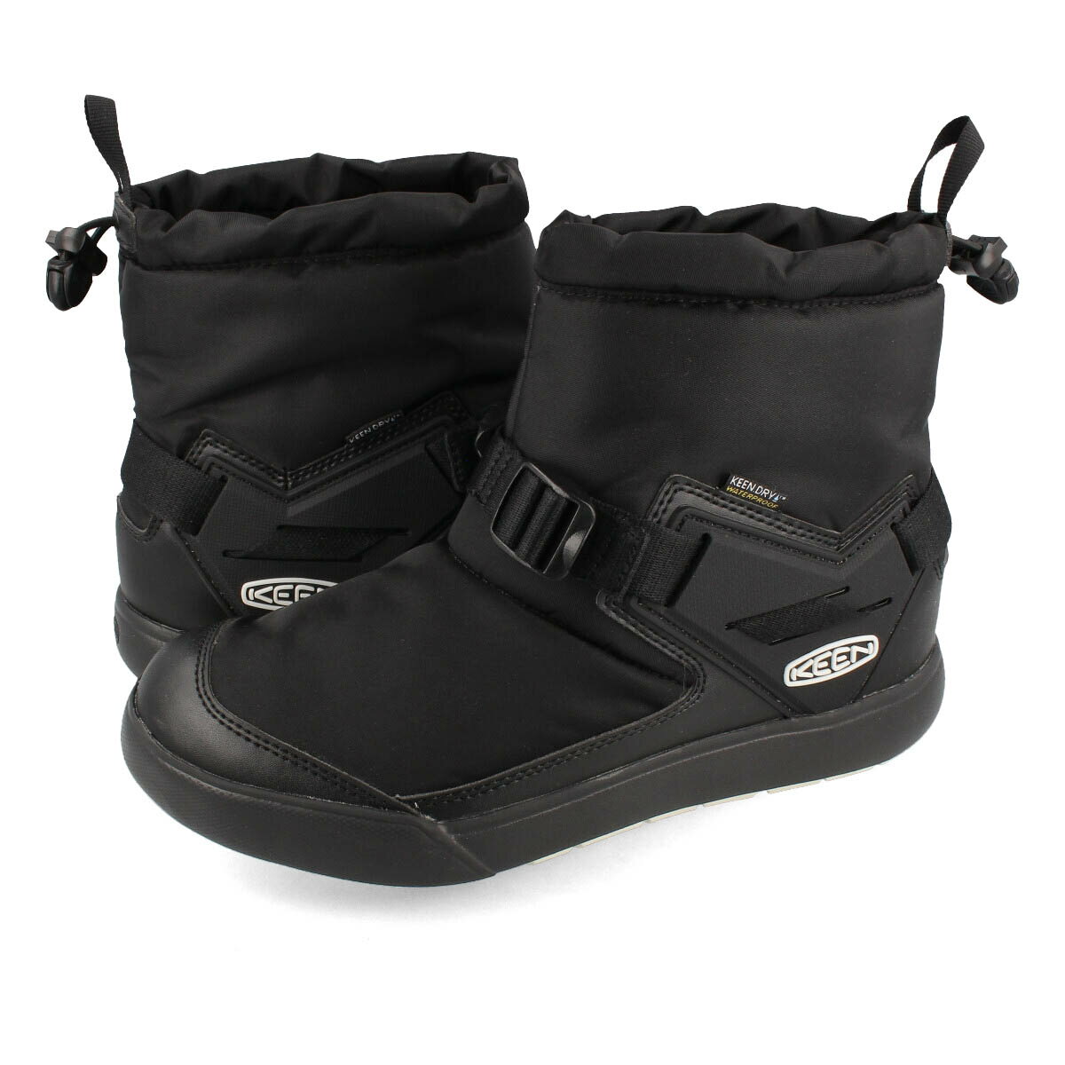 【お買い物マラソンSALE】 KEEN WOMEN HOODROMEO WP キーン フッドロメオ ウォータープルーフ レディース 防水 ブーツ BLACK/BLACK ブラック 黒 1025598