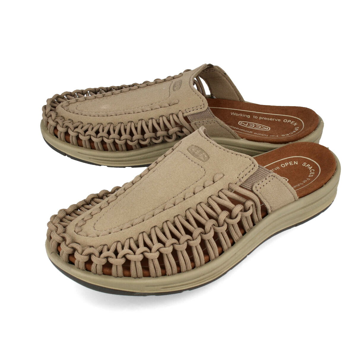 15時迄のご注文で即日発送可 KEEN WOMEN UNEEK II SLIDE 【レディース】 キーン ウィメンズ ユニーク 2 スライド TIMBERWOLF/PLAZA TAUPE 1026024