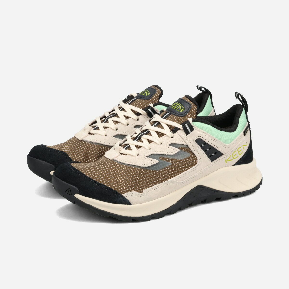 【30%OFF】 KEEN HIGHTRAIL EXP WP キーン ハイトレイル EXP ウォータープルーフ メンズ スニーカー ローカット CANTEEN/HEMLOCK ベージュ 1031306