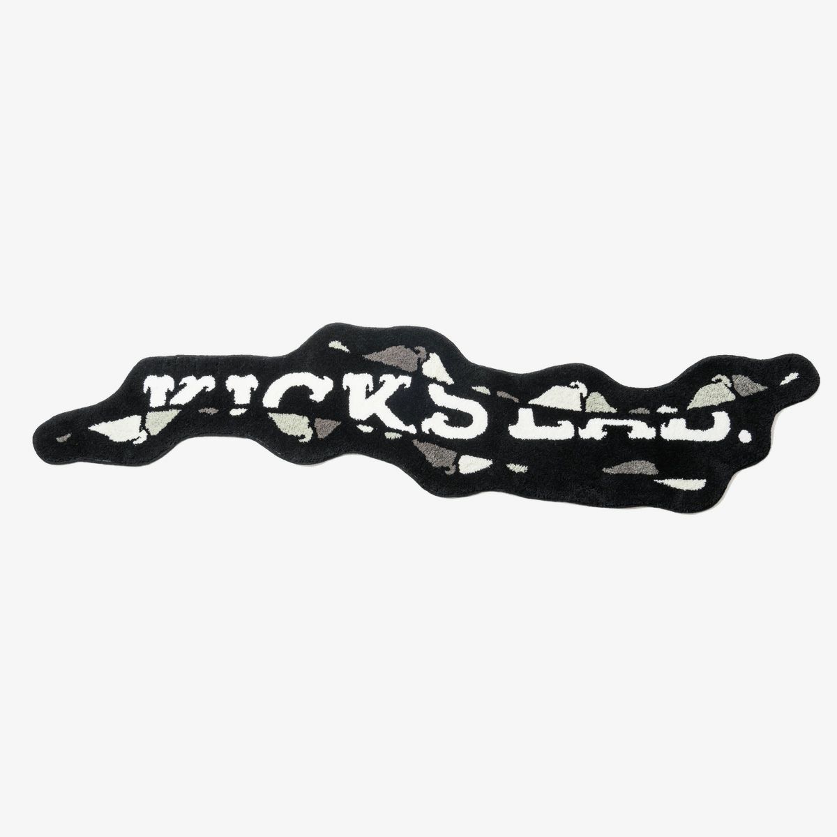Rakuten - KICKS LAB. LOGO RUG キックスラボ ロゴ ラグ 日本製 マット 絨毯 BLACK ブラック KL-LOGO-RUG-01-BLK