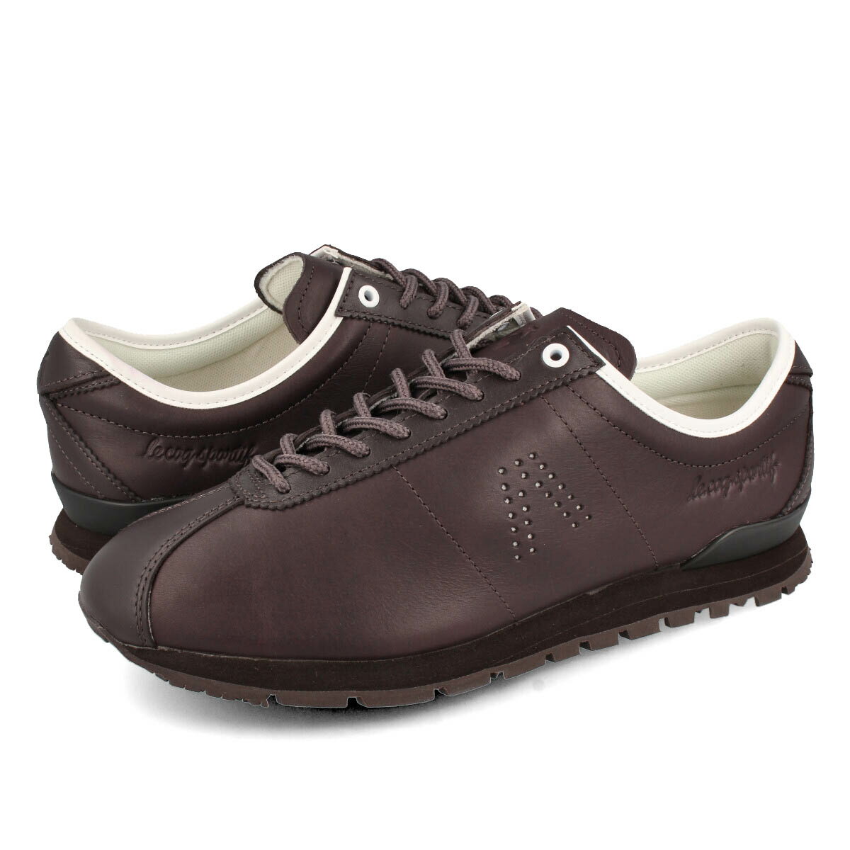  15時迄のご注文で即日発送可 le coq sportif CRETE MO ECCO ルコック スポルティフ クレテ エムオー エコー BROWN QL1TJC08SH