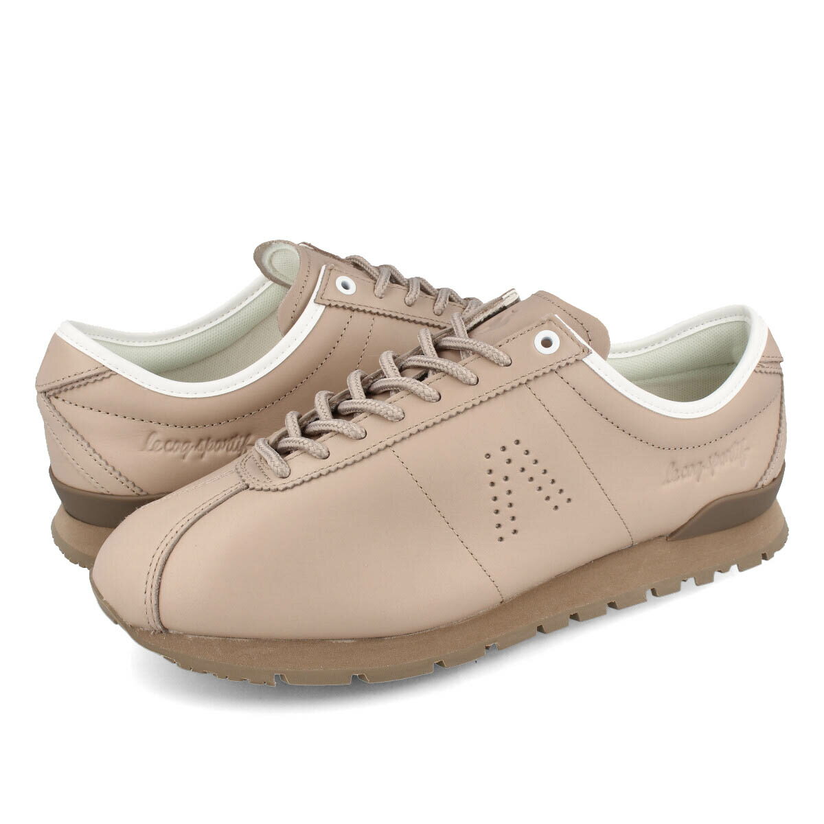 【お買い物マラソンSALE】 15時迄のご注文で即日発送可 le coq sportif CRETE MO ECCO ルコック スポルティフ クレテ エムオー エコー BEIGE QL1TJC08ST