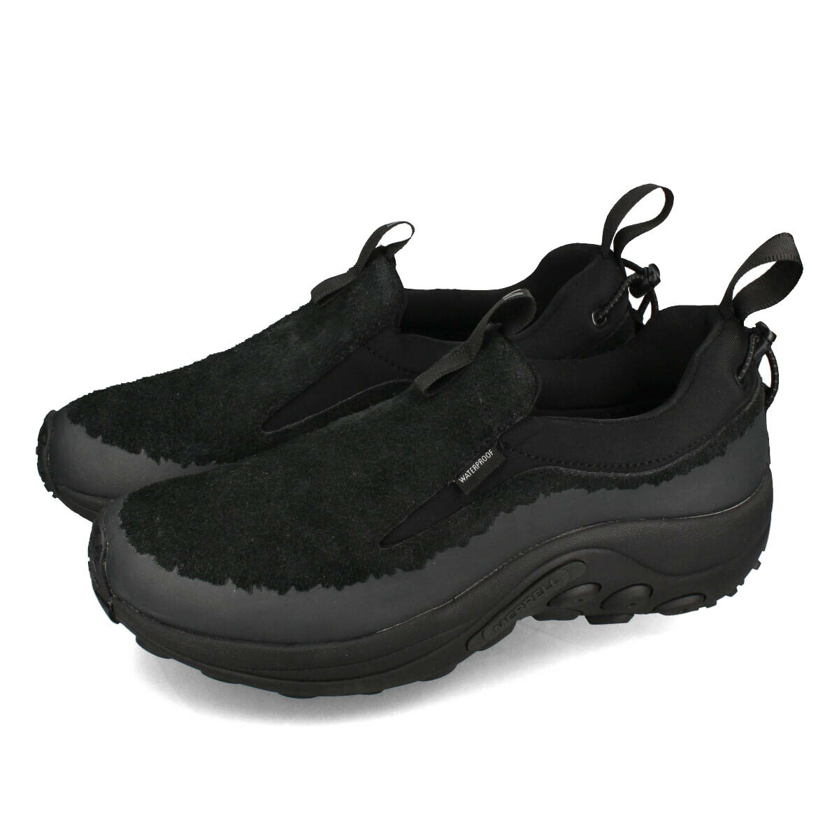 【プライスダウン】 15時迄のご注文で即日発送可 MERRELL JUNGLE MOC EVO WINTER WATERPROOF メレル ジャングル モック エボ ウィンター ウォータープルーフ メンズ レディース スニーカー ローカット BLACK/BLACK ブラック j005409