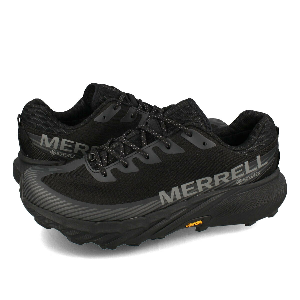 15時迄のご注文で即日発送可 MERRELL AGILITY PEAK 5 GORE-TEX メレル アジリティー ピーク 5 ゴアテックス メンズ スニーカー ローカット BLACK/BLACK ブラック J067745