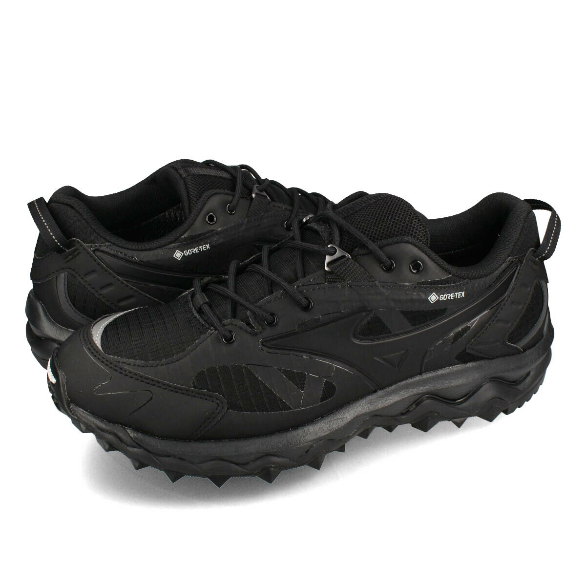 15時までのご注文で即日発送 MIZUNO WAVE MUJIN TL GTX ミズノ ウエーブ ムジン TL ゴアテックス メンズ スニーカー ローカット BLACK ブラック d1ga237301