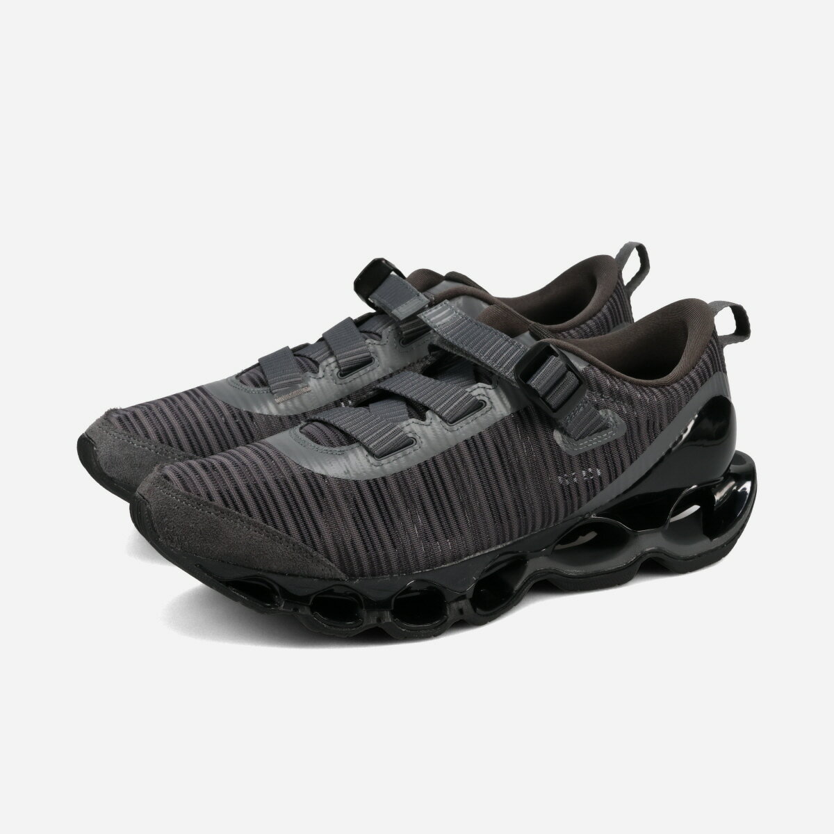 MIZUNO WAVE PROPHECY STRAP 2 ミズノ ウエーブ プロフェシー ストラップ 2 メンズ レディース スニーカー ローカット DARK GREY グレー D1GA260301（楽天・KICKS LAB. 楽天市場店）