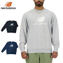 楽天SELECT SHOP LOWTEX15時迄のご注文で即日発送可 NEW BALANCE SPORT ESSENTIALS SMALL LOGO SWEAT CREW ニューバランス スポーツ エッセンシャル スモールロゴ スウェット クルー メンズ レディース トレーナー MT41500