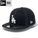 15時迄のご注文で即日発送可 NEW ERA 59FIFTY LOS ANGELES DODGERS WHITE STITCH ニューエラ 59FIFTY ロサンゼルス・ドジャース ホワイトステッチ メンズ レディース 帽子 キャップ BLACK ブラック 14109896