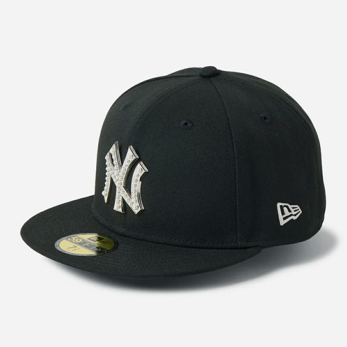 乐天商城 - NEW ERA 59FIFTY NEW YORK YANKEES PEARL BADGE ニューエラ 59FIFTY ニューヨーク・ヤンキース パールバッジ メンズ レディース 帽子 キャップ BLACK ブラック 14745148