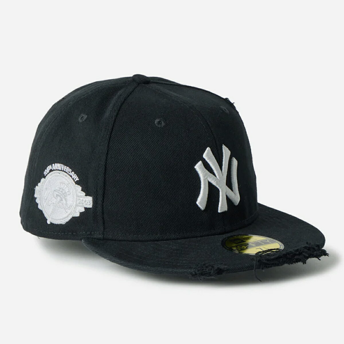 乐天商城 - NEW ERA 59FIFTY DAMAGED NEW YORK YANKEES ニューエラ 59FIFTY ダメージド ニューヨーク・ヤンキース メンズ レディース キャップ 帽子 BLACK ブラック 14745157