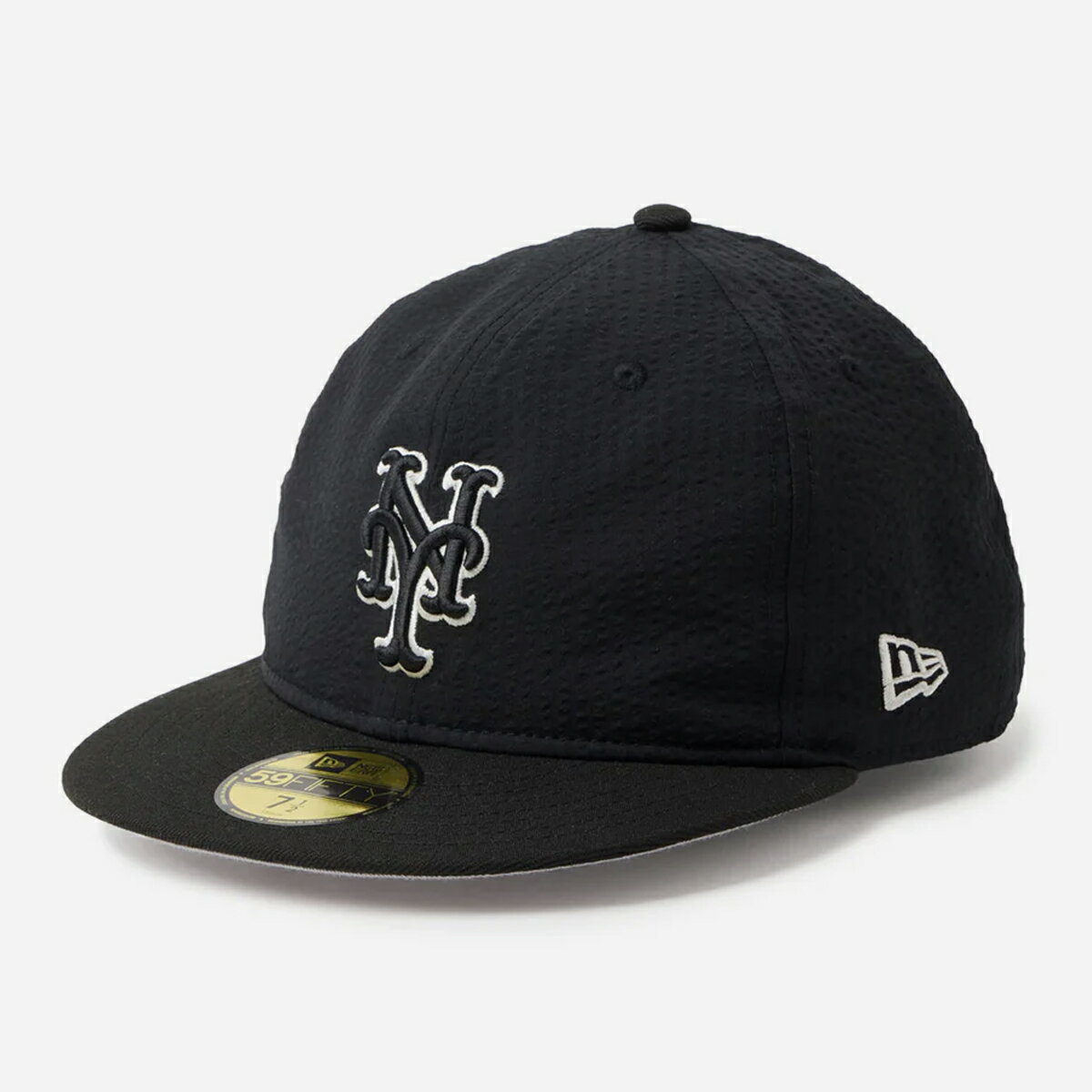 乐天商城 - NEW ERA 59FIFTY SB NEW YORK METS SEERSUCKER ニューエラ 59FIFTY SB ニューヨーク・メッツ シアサッカー メンズ レディース 帽子 キャップ BLACK ブラック 14745187