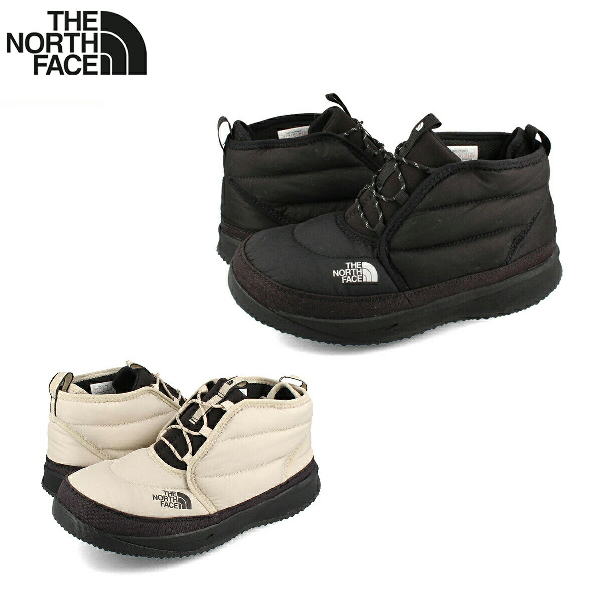 楽天SELECT SHOP LOWTEX【プライスダウン】 15時迄のご注文で即日発送可 THE NORTH FACE NUPTSE CHUKKA ザ ノース フェイス ヌプシ チャッカ メンズ ブーツ KK ブラック 黒 NF02273