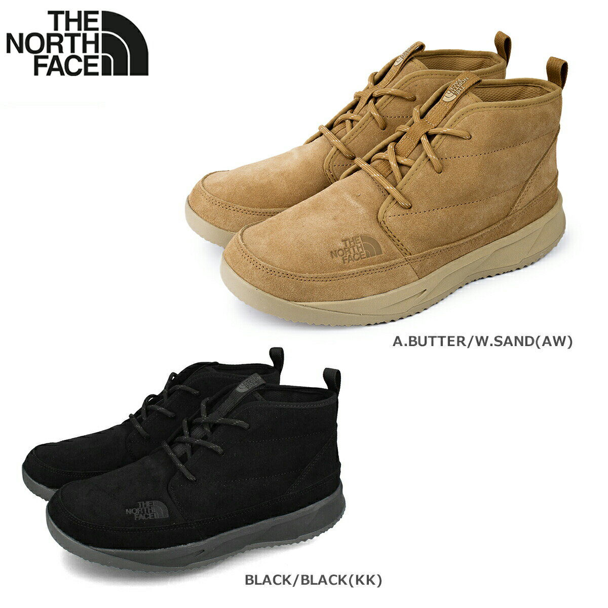 【プライスダウン】 15時迄のご注文で即日発送可 THE NORTH FACE NUPTSE CHUKKA SUEDE ノースフェイス ヌプシ チャッカ スエード メンズ スニーカー ミッドカット nf02373